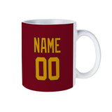Custom Crimson Red Yellow Mug