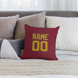 Custom Crimson Red Yellow Pillowcase