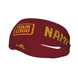 Custom Crimson Red Yellow Sports headband