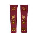 Custom Crimson Red Yellow Arm Sleeve