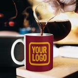 Custom Crimson Red Yellow Mug