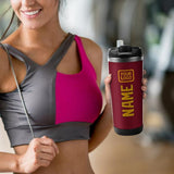 Custom Crimson Red Yellow Stainless Steel Water Cup