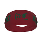 Custom Crimson Red Green Sports headband