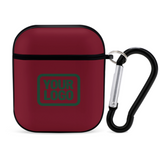 Custom Crimson Red Green AirPods Case