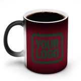 Custom Crimson Red Green Magic Mug