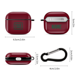Custom Crimson Red Green AirPods Case (3rd Generation)