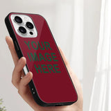 Custom Crimson Red Green Phone Case