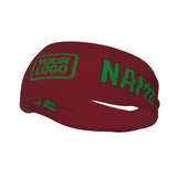 Custom Crimson Red Emerald Green Sports headband