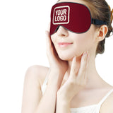 Custom Crimson Red Cream Sleep Mask