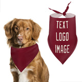 Custom Crimson Red Cream Pet Scarf