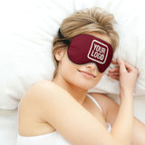 Custom Crimson Red Cream Sleep Mask