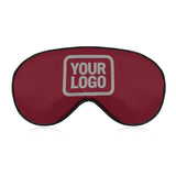 Custom Crimson Red Gray Sleep Mask
