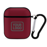 Custom Crimson Red Dark Grey AirPods Case
