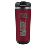 Custom Crimson Red Dark Grey Stainless Steel Water Cup
