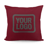 Custom Crimson Red Dark Grey Pillowcase
