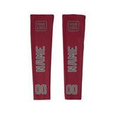 Custom Crimson Red Dark Grey Arm Sleeve