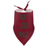 Custom Crimson Red Green Pet Scarf