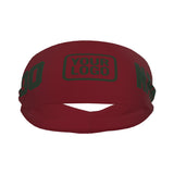 Custom Crimson Red Dark Green Sports headband