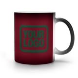 Custom Crimson Red Dark Green Magic Mug