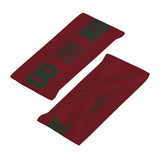 Custom Crimson Red Dark Green Sports headband