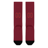 Custom Crimson Red Red Knee-High Sock
