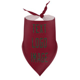 Custom Crimson Red Dark Green Pet Scarf