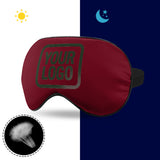 Custom Crimson Red Dark Green Sleep Mask