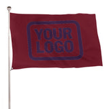 Custom Crimson Red Purple Flag
