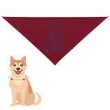 Custom Crimson Red Purple Pet Scarf