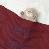 Custom Crimson Red Purple Pet Blanket