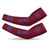 Custom Crimson Red Light Purple Arm Sleeve
