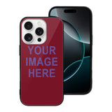Custom Crimson Red Light Purple Phone Case