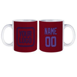 Custom Crimson Red Light Purple Mug