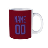 Custom Crimson Red Light Purple Mug