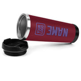 Custom Crimson Red Light Purple Stainless Steel Water Cup