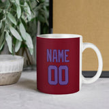 Custom Crimson Red Light Purple Mug