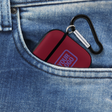 Custom Crimson Red Light Purple AirPods Case