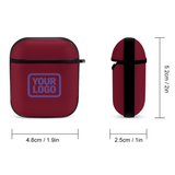 Custom Crimson Red Light Purple AirPods Case