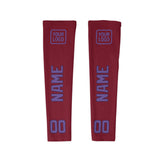 Custom Crimson Red Light Purple Arm Sleeve