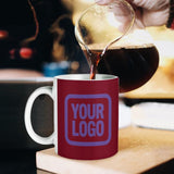 Custom Crimson Red Light Purple Mug