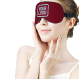 Custom Crimson Red Light Blue Sleep Mask