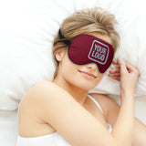 Custom Crimson Red Light Blue Sleep Mask