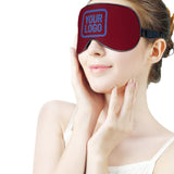 Custom Crimson Red Sky Blue Sleep Mask