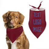 Custom Crimson Red Sky Blue Pet Scarf