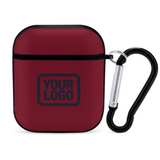 Custom Crimson Red Navy AirPods Case