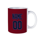 Custom Crimson Red Navy Mug