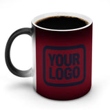Custom Crimson Red Navy Magic Mug