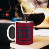 Custom Crimson Red Navy Mug