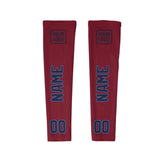 Custom Crimson Red Navy Arm Sleeve