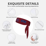 Custom Crimson Red Navy Headband